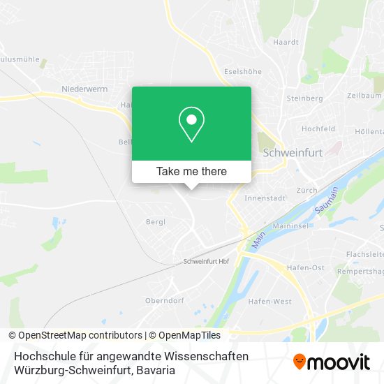 Карта Hochschule für angewandte Wissenschaften Würzburg-Schweinfurt