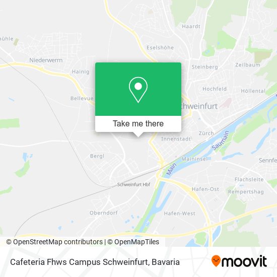 Cafeteria Fhws Campus Schweinfurt map