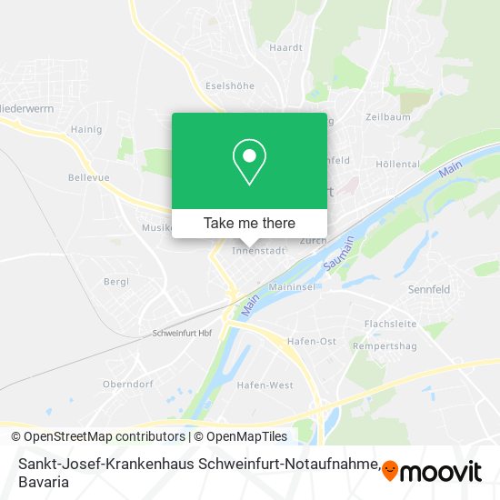 Sankt-Josef-Krankenhaus Schweinfurt-Notaufnahme map