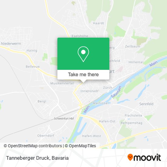 Tanneberger Druck map