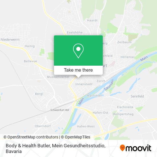 Карта Body & Health Butler, Mein Gesundheitsstudio