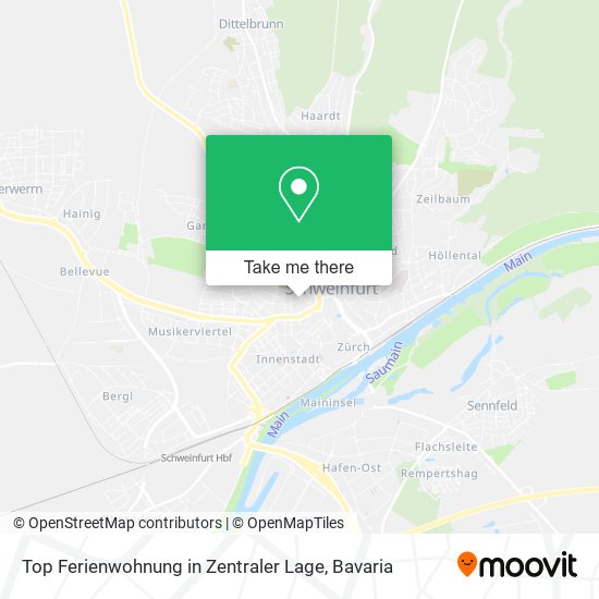 Top Ferienwohnung in Zentraler Lage map