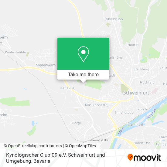 Kynologischer Club 09 e.V. Schweinfurt und Umgebung map