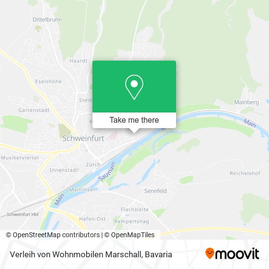 Verleih von Wohnmobilen Marschall map