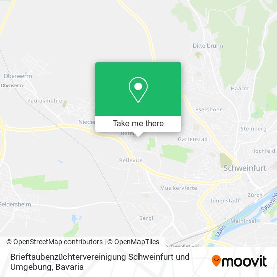 Brieftaubenzüchtervereinigung Schweinfurt und Umgebung map