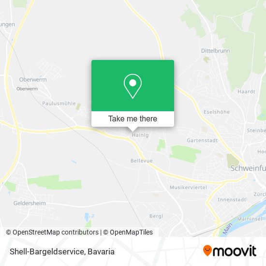 Shell-Bargeldservice map