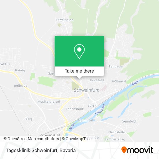 Карта Tagesklinik Schweinfurt