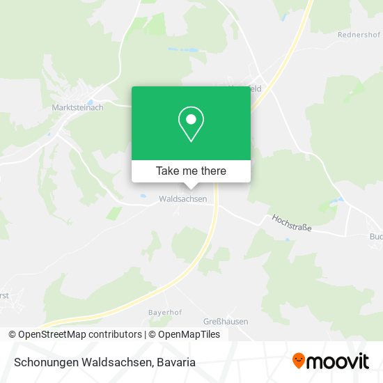 Schonungen Waldsachsen map