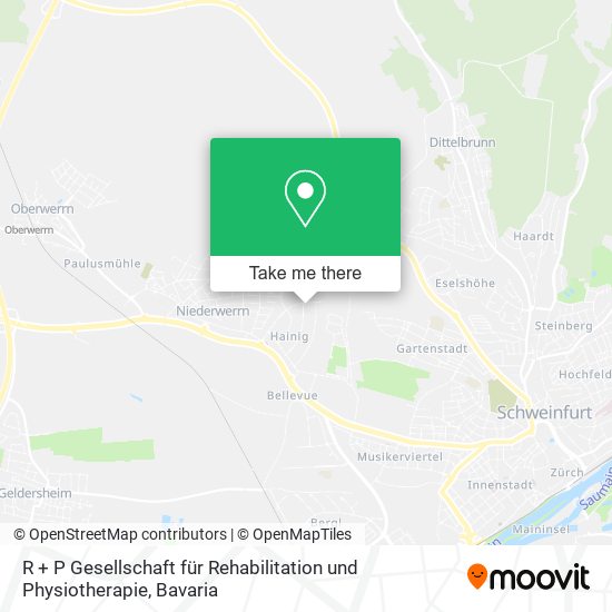 R + P Gesellschaft für Rehabilitation und Physiotherapie map