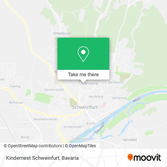 Kindernest Schweinfurt map