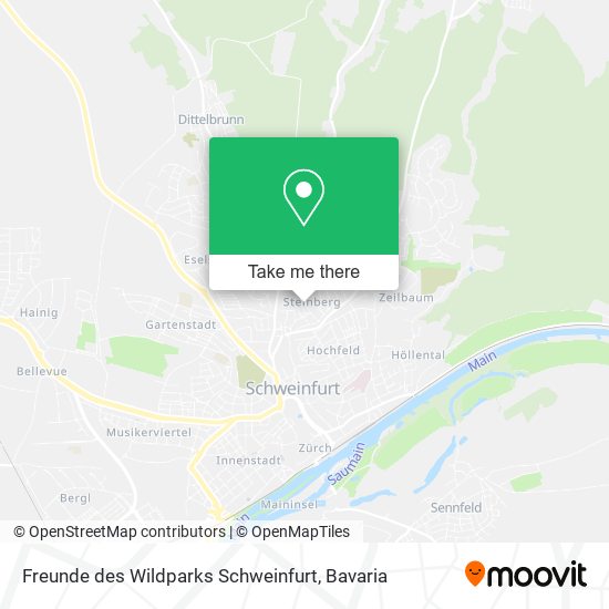Карта Freunde des Wildparks Schweinfurt