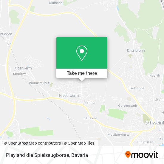 Playland die Spielzeugbörse map