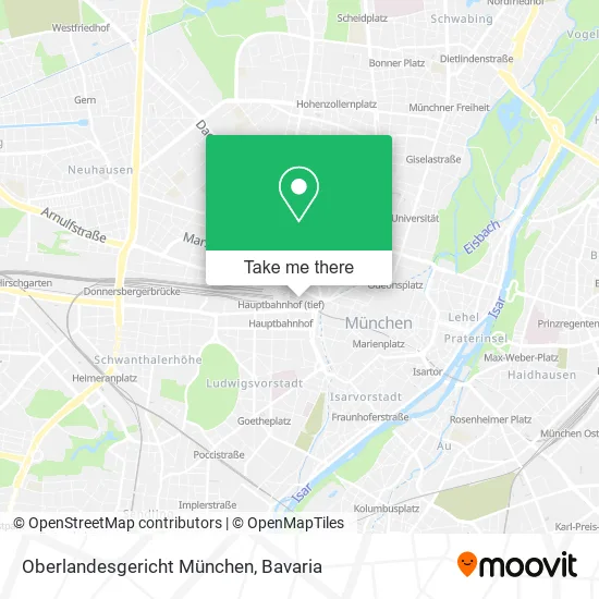 Карта Oberlandesgericht München