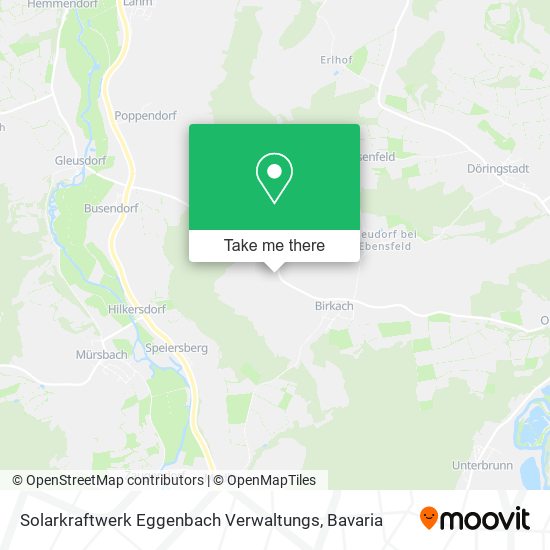 Solarkraftwerk Eggenbach Verwaltungs map