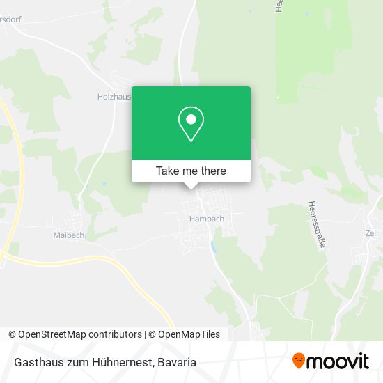 Gasthaus zum Hühnernest map