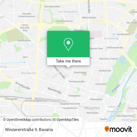 Карта Winzererstraße 9