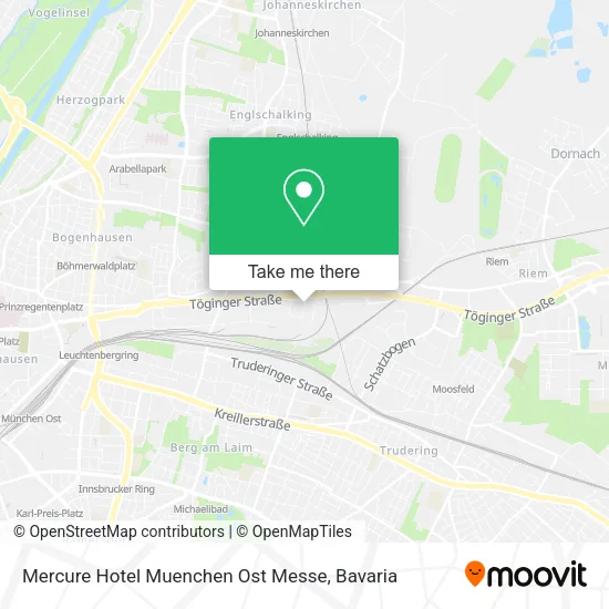 Карта Mercure Hotel Muenchen Ost Messe