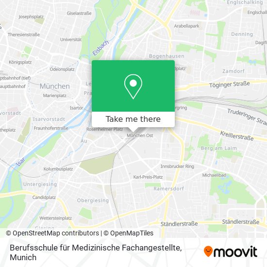 Berufsschule für Medizinische Fachangestellte map