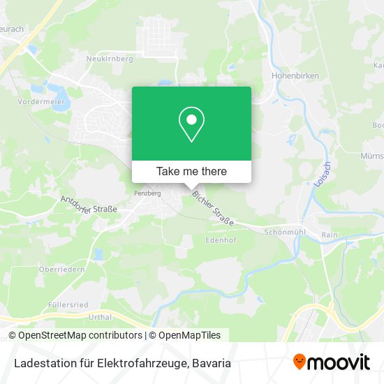 Ladestation für Elektrofahrzeuge map