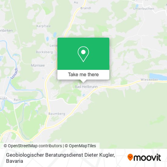 Geobiologischer Beratungsdienst Dieter Kugler map