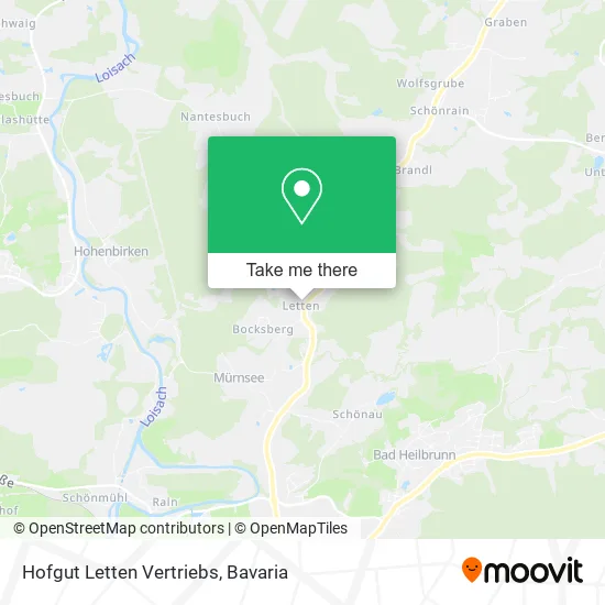 Карта Hofgut Letten Vertriebs