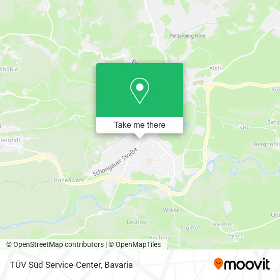 Карта TÜV Süd Service-Center