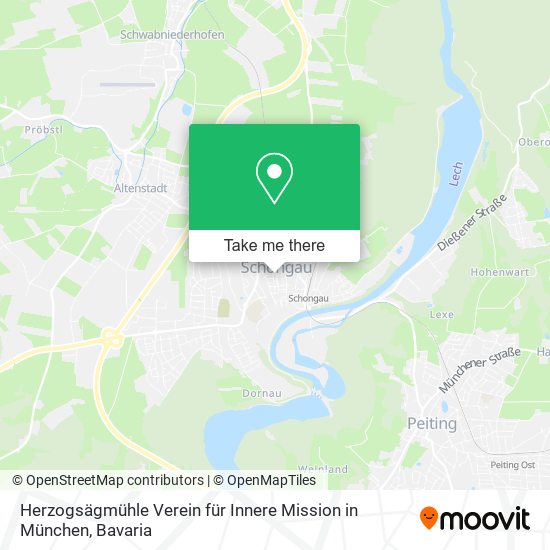 Herzogsägmühle Verein für Innere Mission in München map