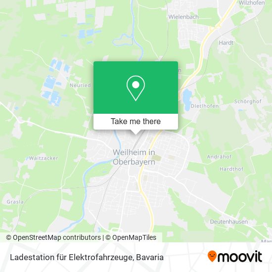 Ladestation für Elektrofahrzeuge map