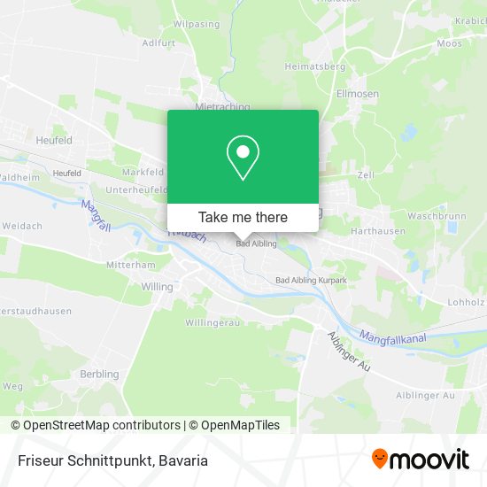 Карта Friseur Schnittpunkt