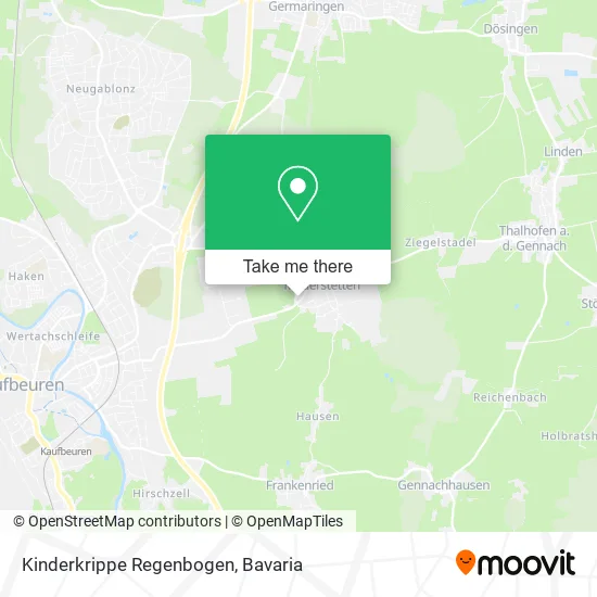 Карта Kinderkrippe Regenbogen