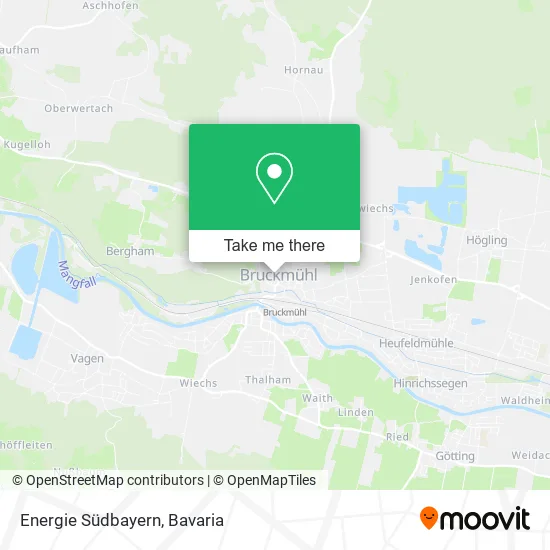 Карта Energie Südbayern
