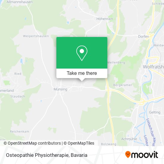 Osteopathie Physiotherapie map
