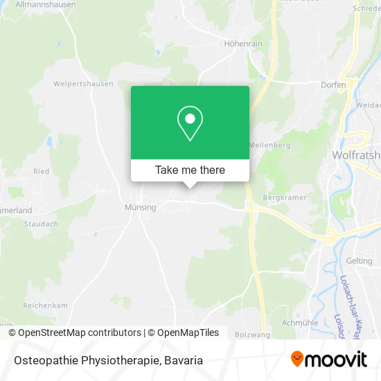 Карта Osteopathie Physiotherapie