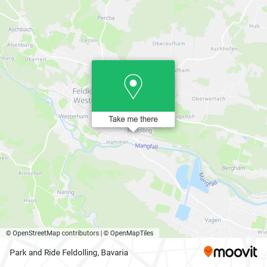 Park and Ride Feldolling map