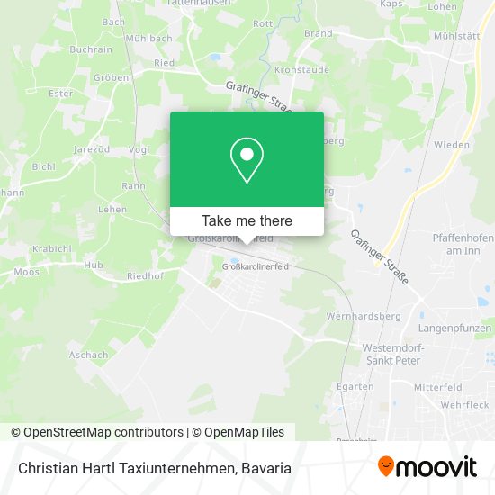 Christian Hartl Taxiunternehmen map