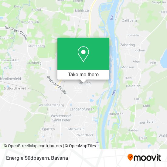 Energie Südbayern map
