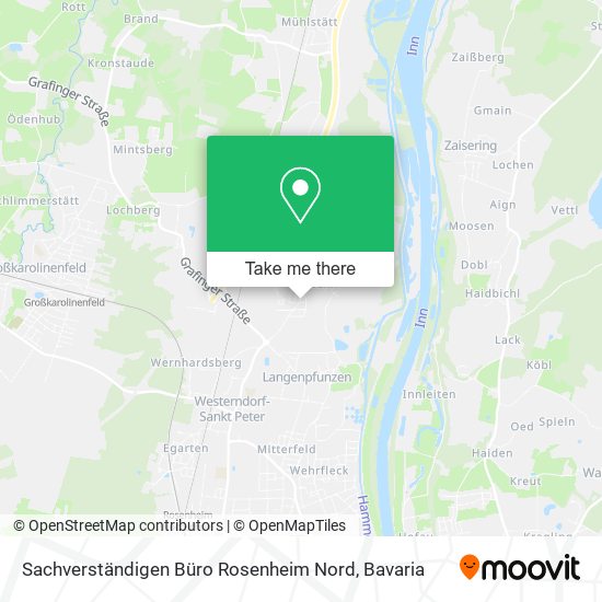 Карта Sachverständigen Büro Rosenheim Nord