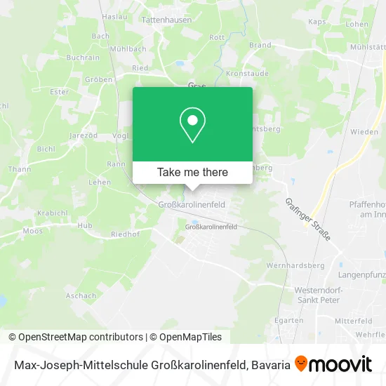 Карта Max-Joseph-Mittelschule Großkarolinenfeld