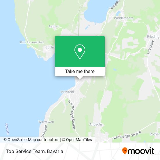 Top Service Team map