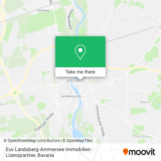 Карта Euv Landsberg-Ammersee Immobilien - Lizenzpartner