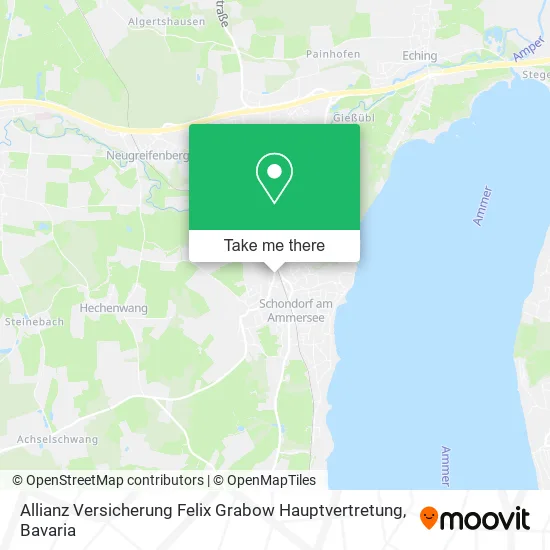 Карта Allianz Versicherung Felix Grabow Hauptvertretung