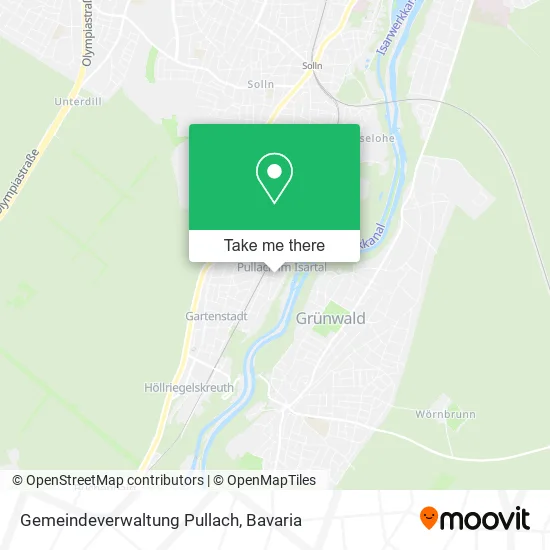 Карта Gemeindeverwaltung Pullach