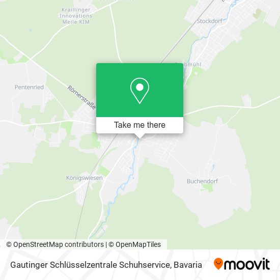 Gautinger Schlüsselzentrale Schuhservice map