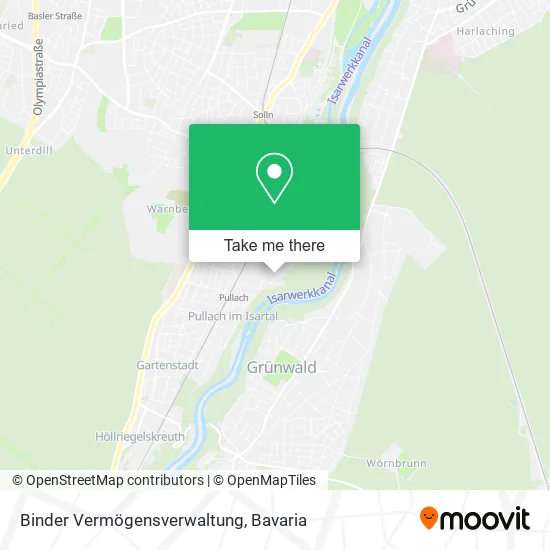 Карта Binder Vermögensverwaltung