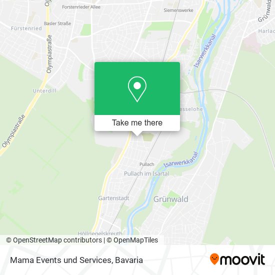 Mama Events und Services map