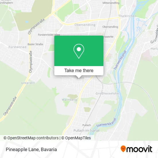 Карта Pineapple Lane