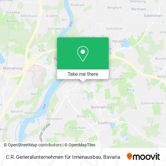 Карта C.R. Generalunternehmen für Innenausbau