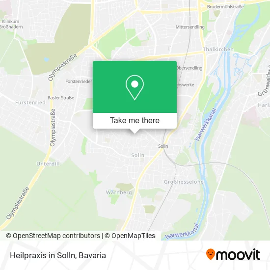 Карта Heilpraxis in Solln