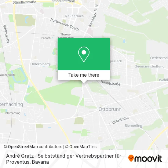 Карта André Gratz - Selbstständiger Vertriebspartner für Proventus