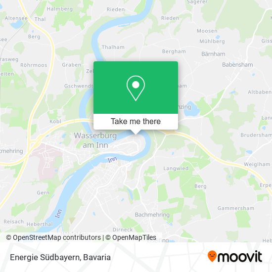 Energie Südbayern map